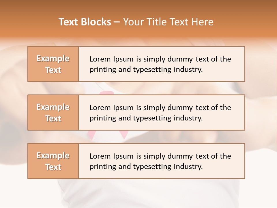 Focus Hand Fingers PowerPoint Template