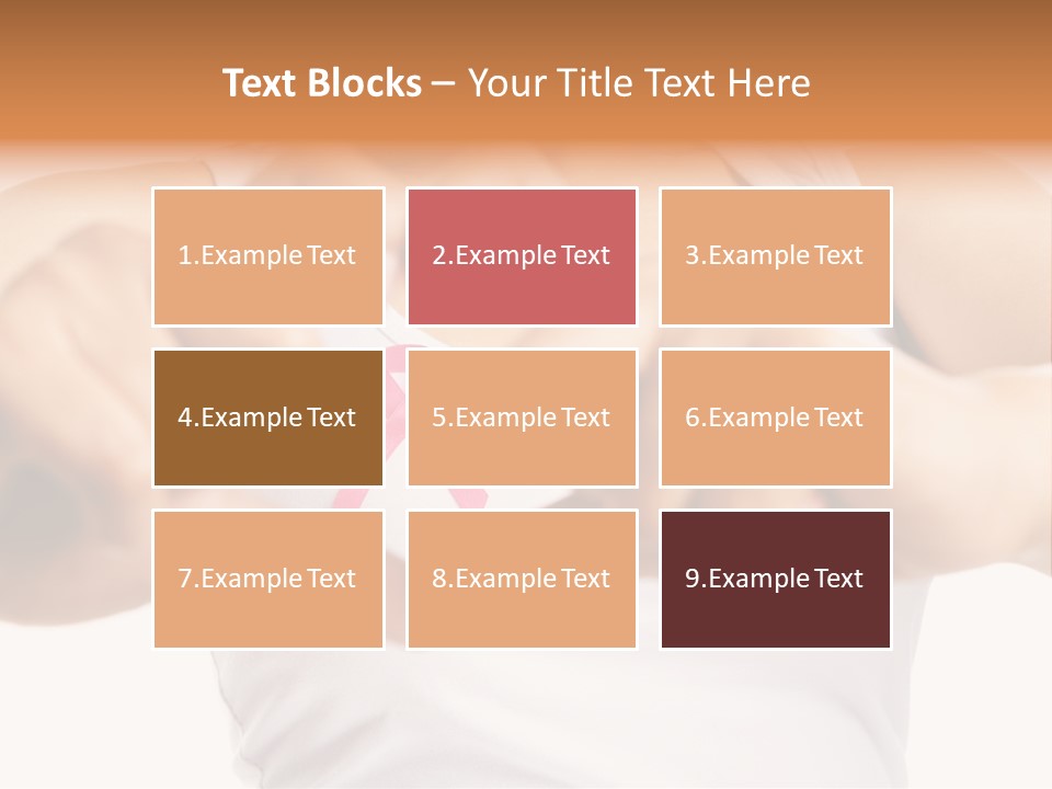 Focus Hand Fingers PowerPoint Template