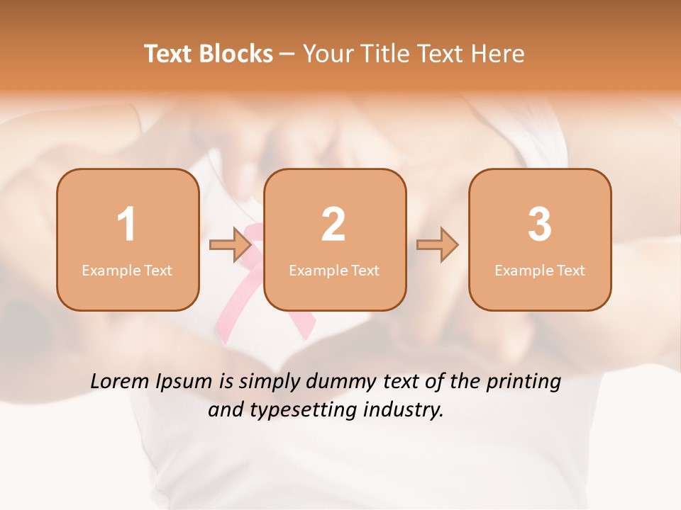 Focus Hand Fingers PowerPoint Template