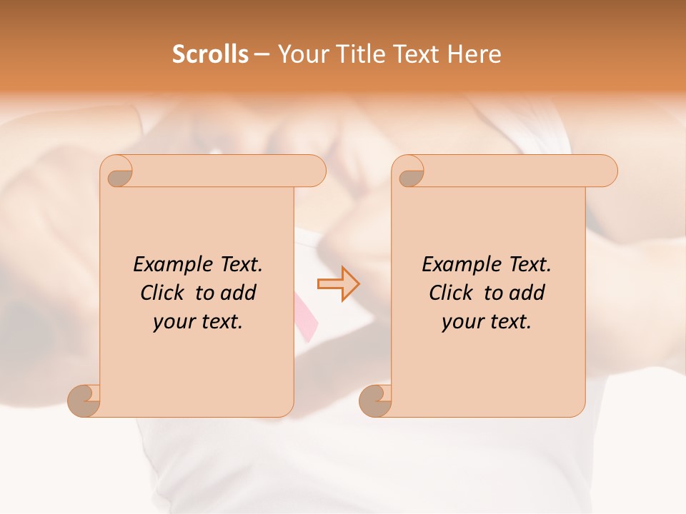 Focus Hand Fingers PowerPoint Template