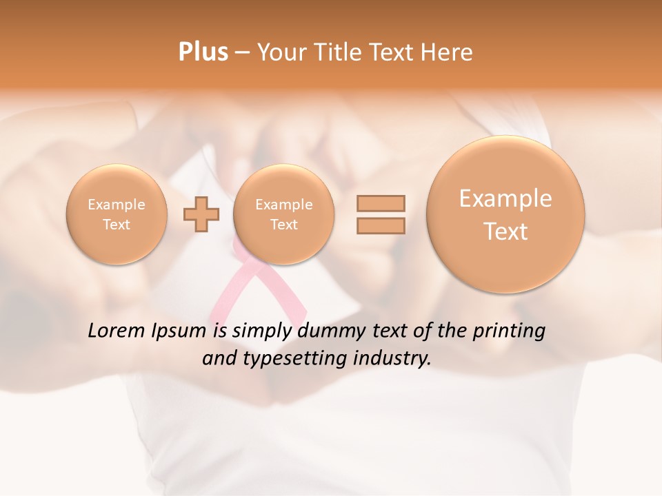 Focus Hand Fingers PowerPoint Template