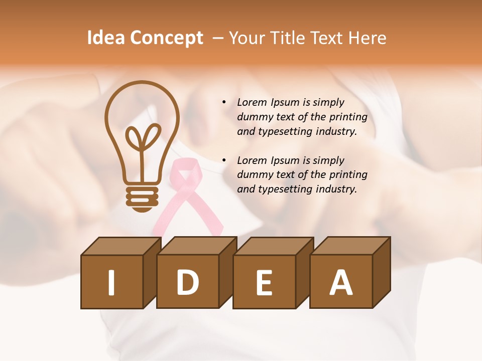 Focus Hand Fingers PowerPoint Template