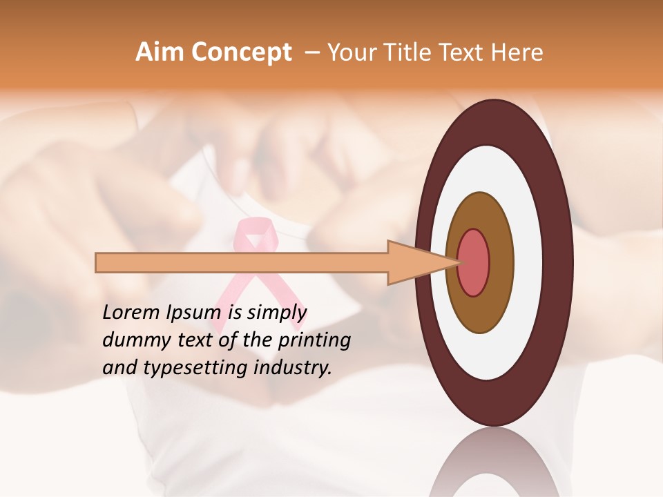 Focus Hand Fingers PowerPoint Template