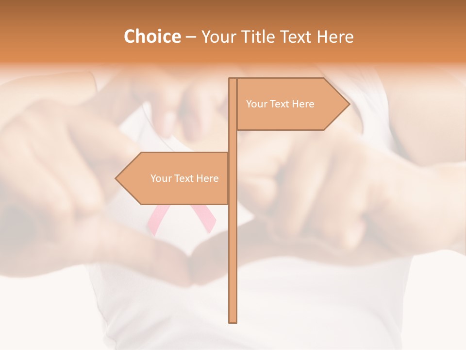 Focus Hand Fingers PowerPoint Template