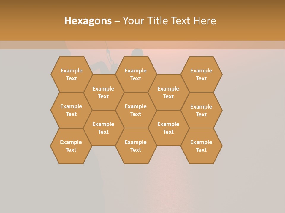 Rappelling View Hiking PowerPoint Template