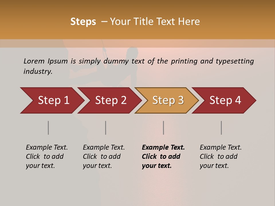 Rappelling View Hiking PowerPoint Template