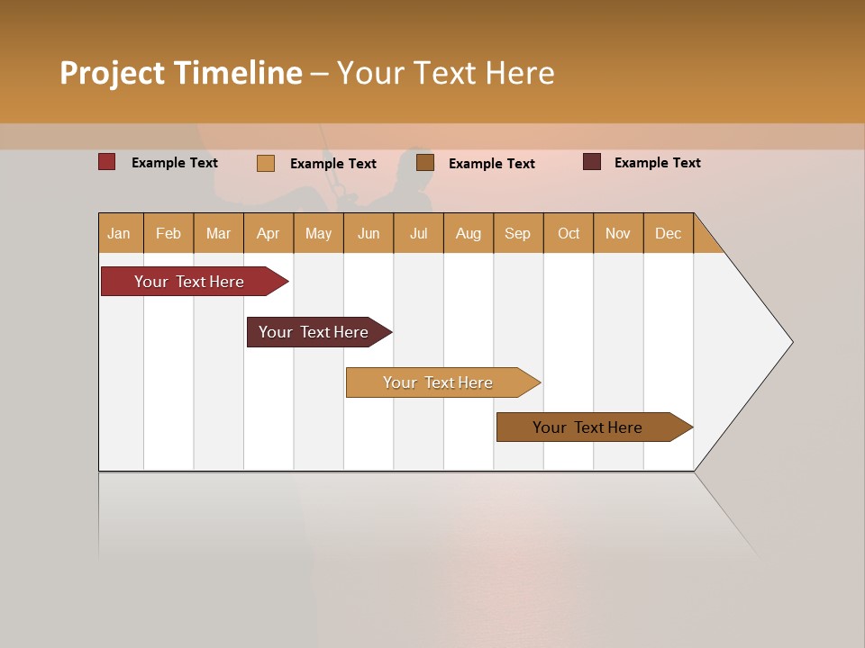 Rappelling View Hiking PowerPoint Template