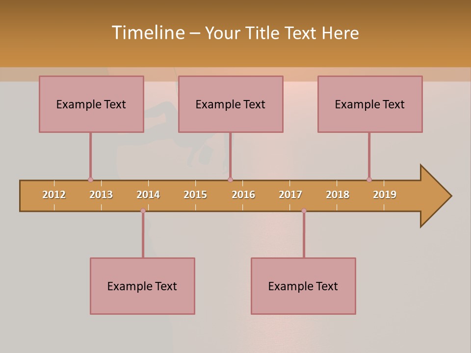Rappelling View Hiking PowerPoint Template
