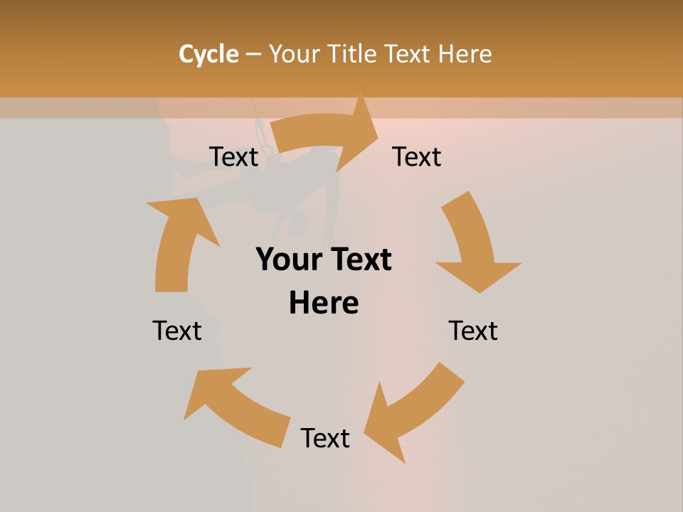 Rappelling View Hiking PowerPoint Template