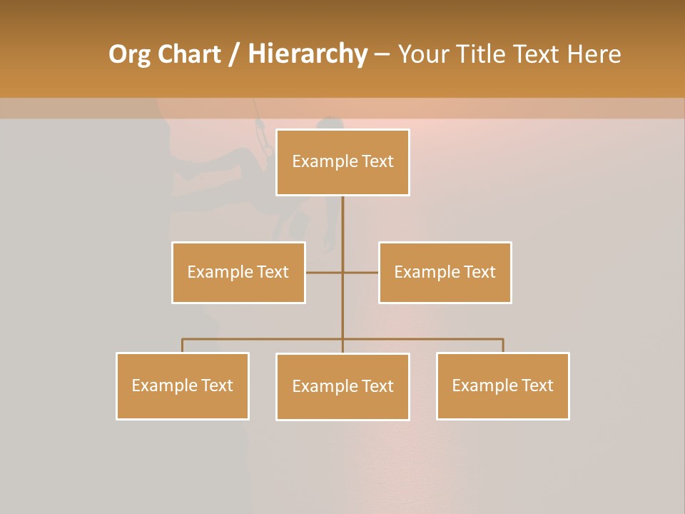 Rappelling View Hiking PowerPoint Template