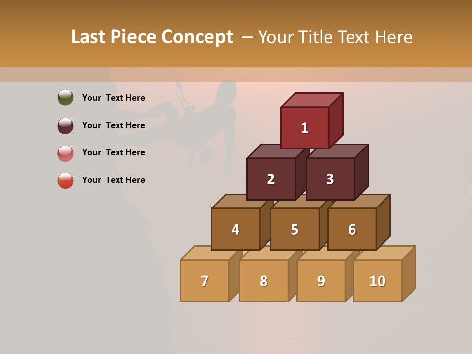 Rappelling View Hiking PowerPoint Template