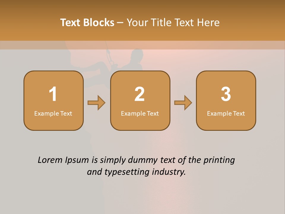Rappelling View Hiking PowerPoint Template