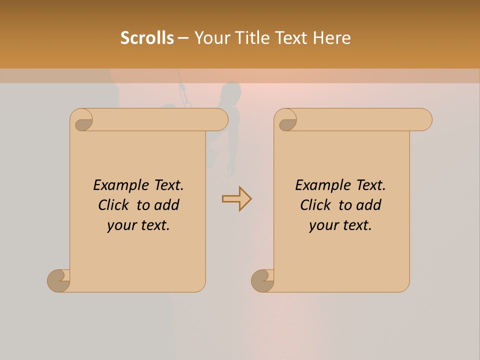 Rappelling View Hiking PowerPoint Template