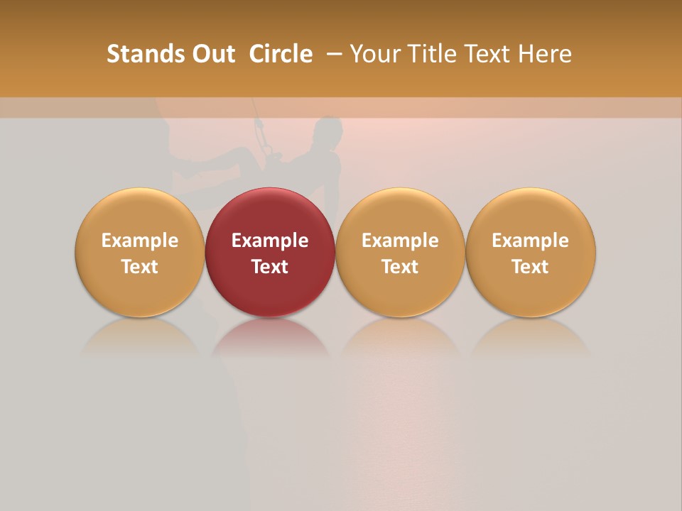 Rappelling View Hiking PowerPoint Template