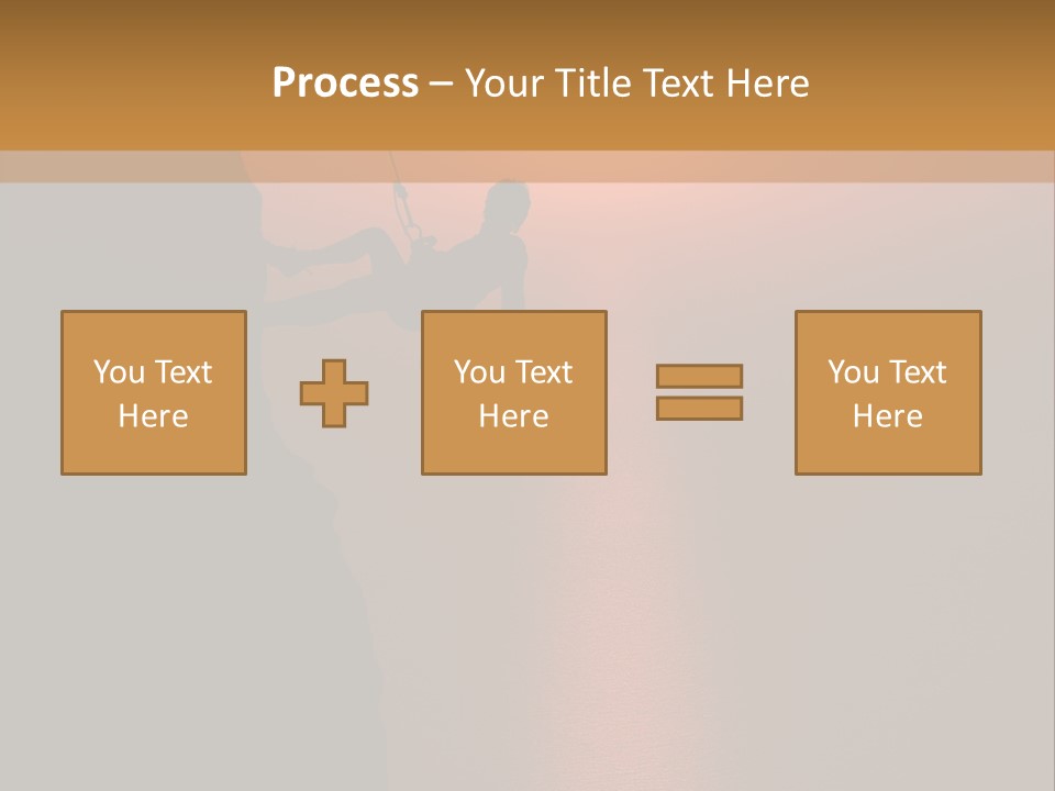 Rappelling View Hiking PowerPoint Template