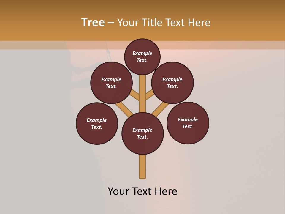 Rappelling View Hiking PowerPoint Template
