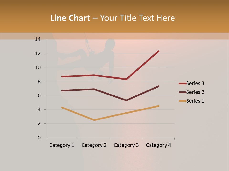 Rappelling View Hiking PowerPoint Template