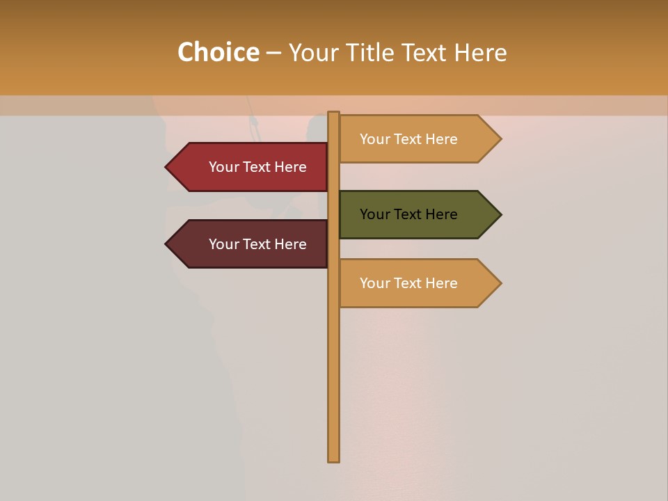 Rappelling View Hiking PowerPoint Template