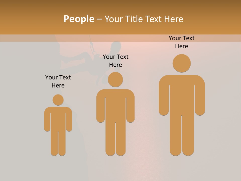 Rappelling View Hiking PowerPoint Template