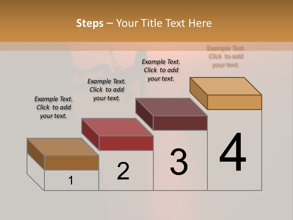 Rappelling View Hiking PowerPoint Template