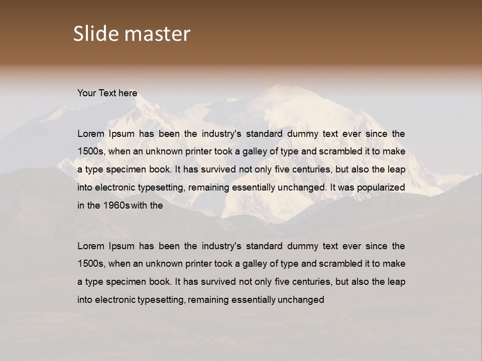 Scenic Park Desolate PowerPoint Template
