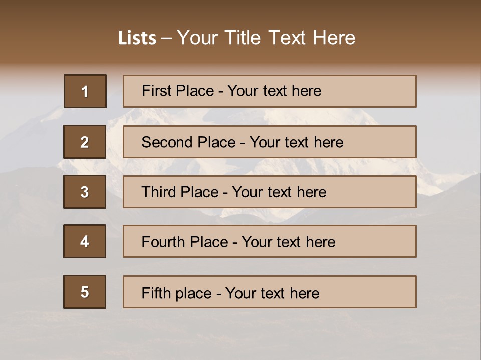 Scenic Park Desolate PowerPoint Template