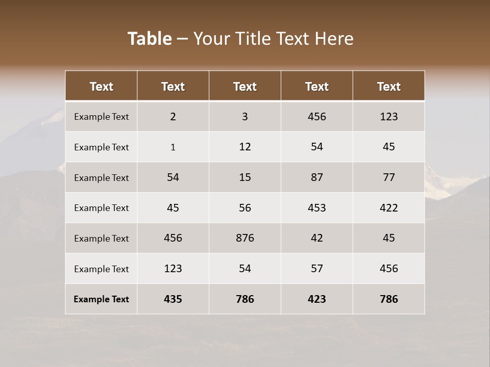 Scenic Park Desolate PowerPoint Template
