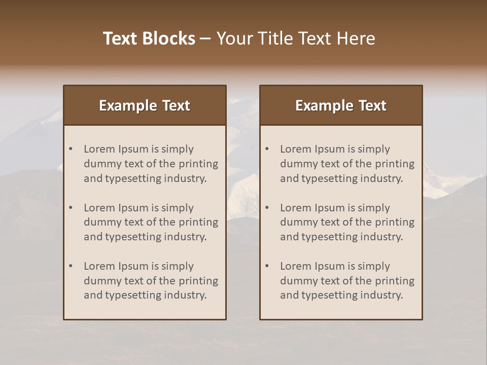 Scenic Park Desolate PowerPoint Template