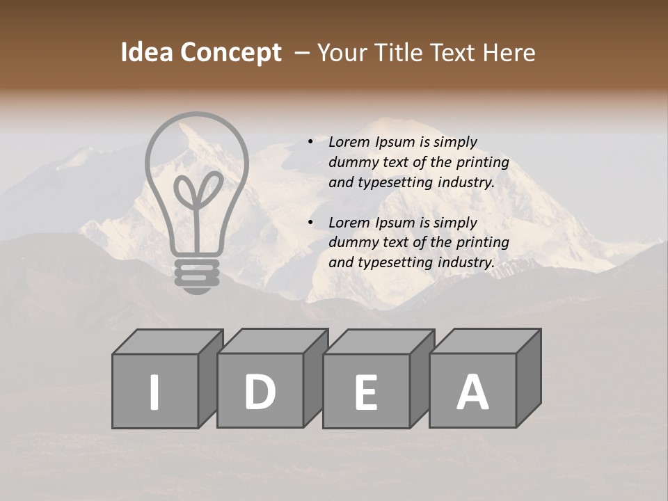Scenic Park Desolate PowerPoint Template
