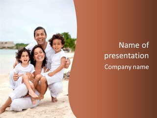 Hispanic Offsprings Vacations PowerPoint Template