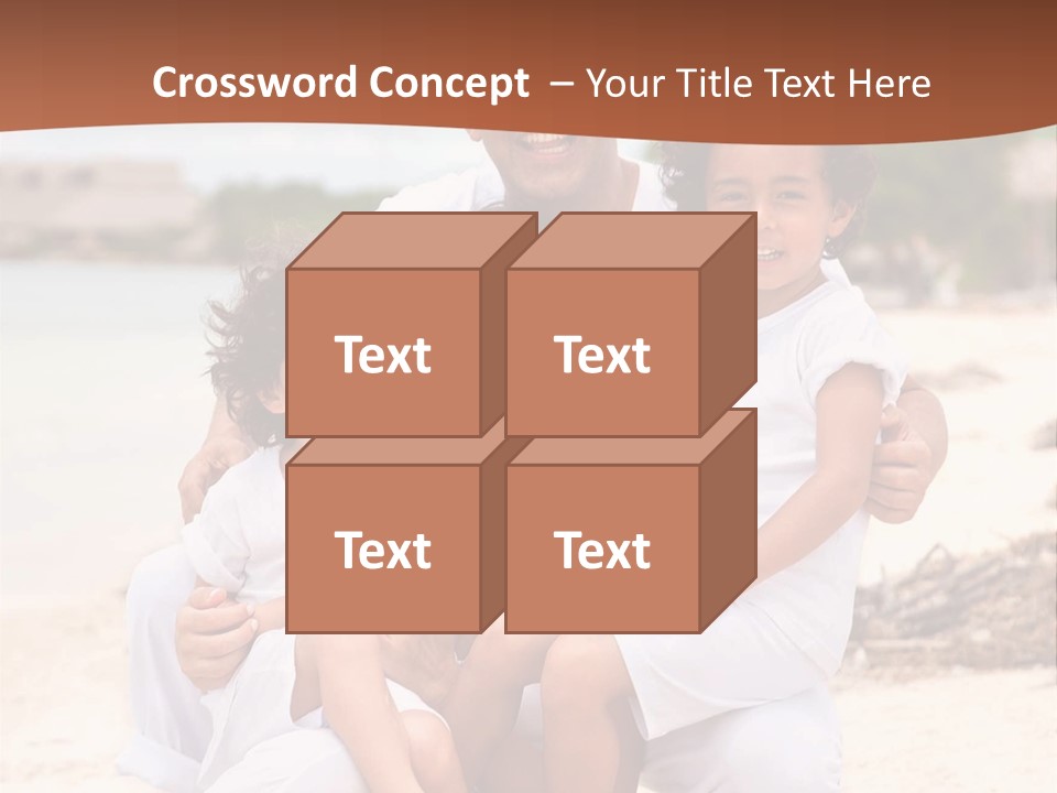 Hispanic Offsprings Vacations PowerPoint Template