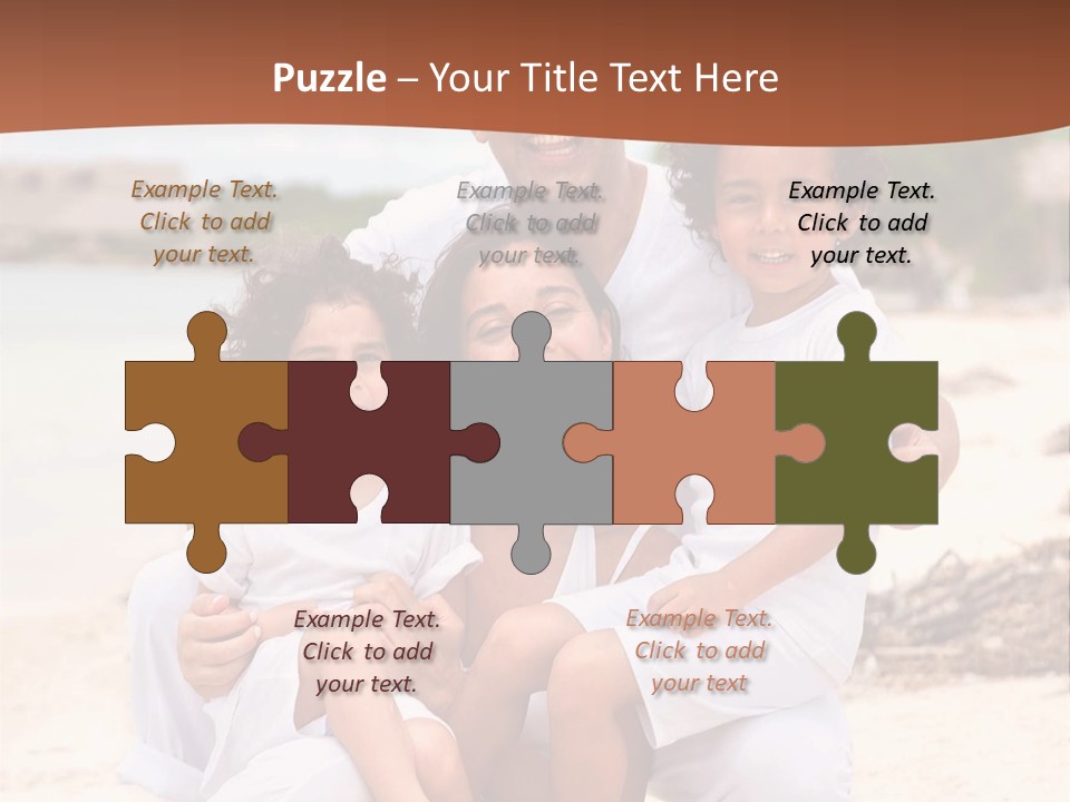 Hispanic Offsprings Vacations PowerPoint Template