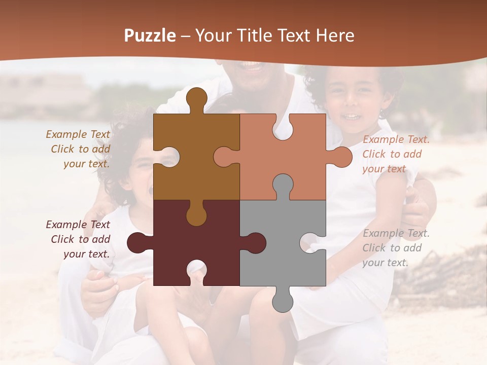 Hispanic Offsprings Vacations PowerPoint Template