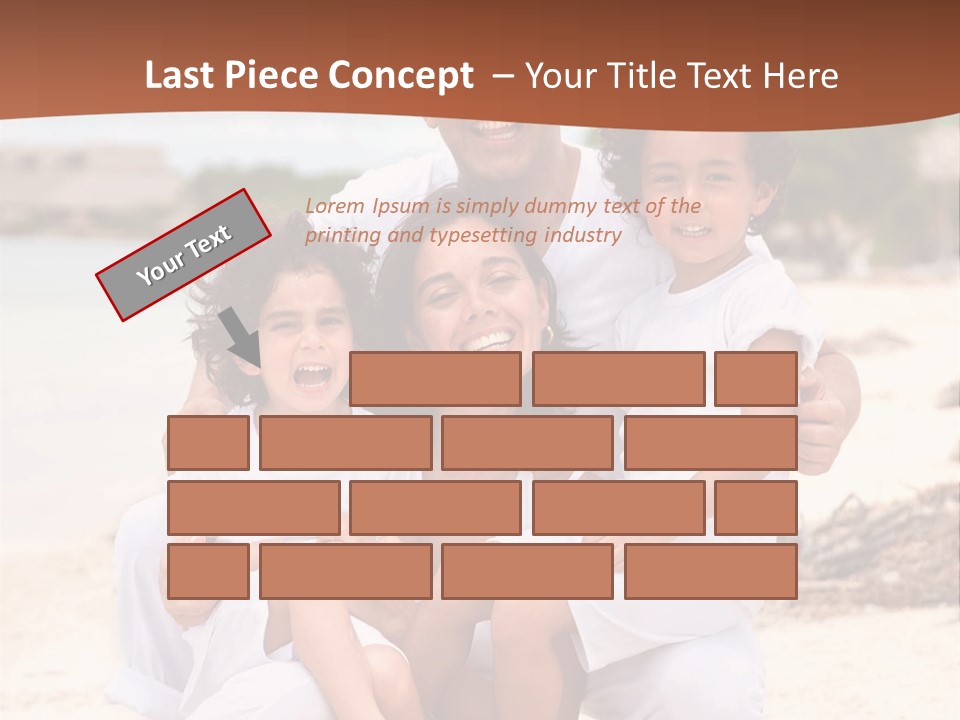 Hispanic Offsprings Vacations PowerPoint Template