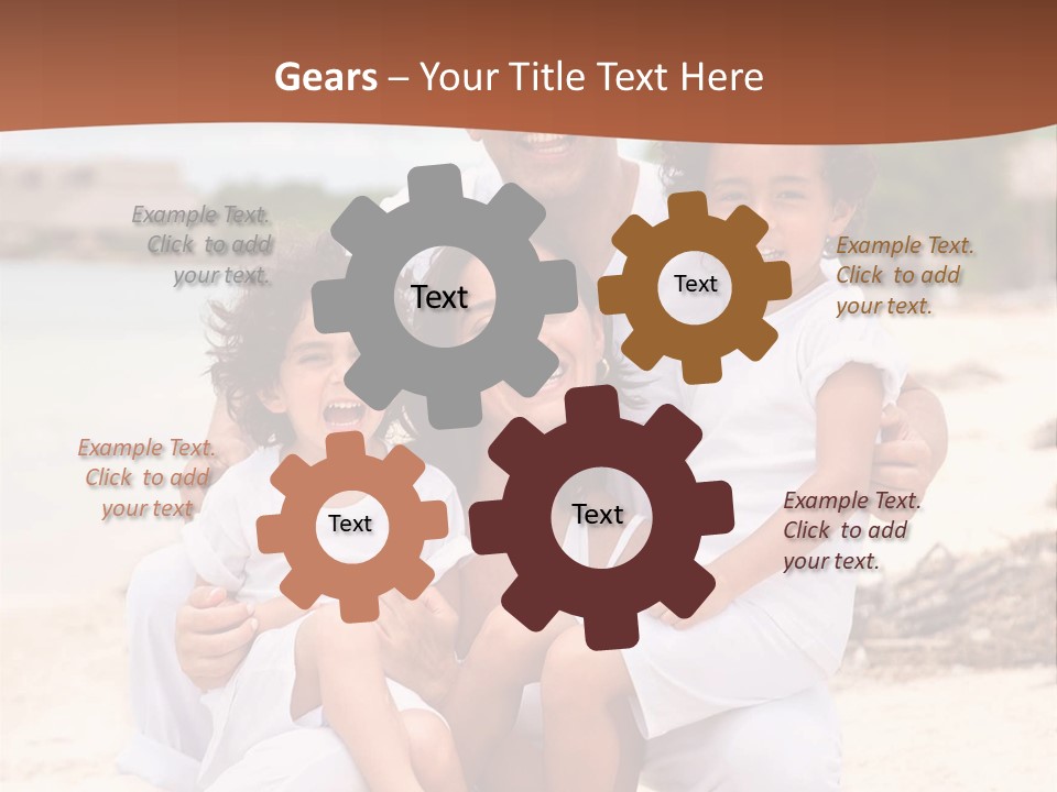 Hispanic Offsprings Vacations PowerPoint Template