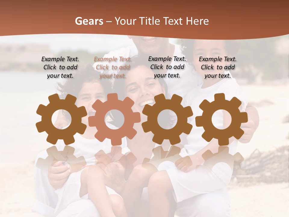 Hispanic Offsprings Vacations PowerPoint Template