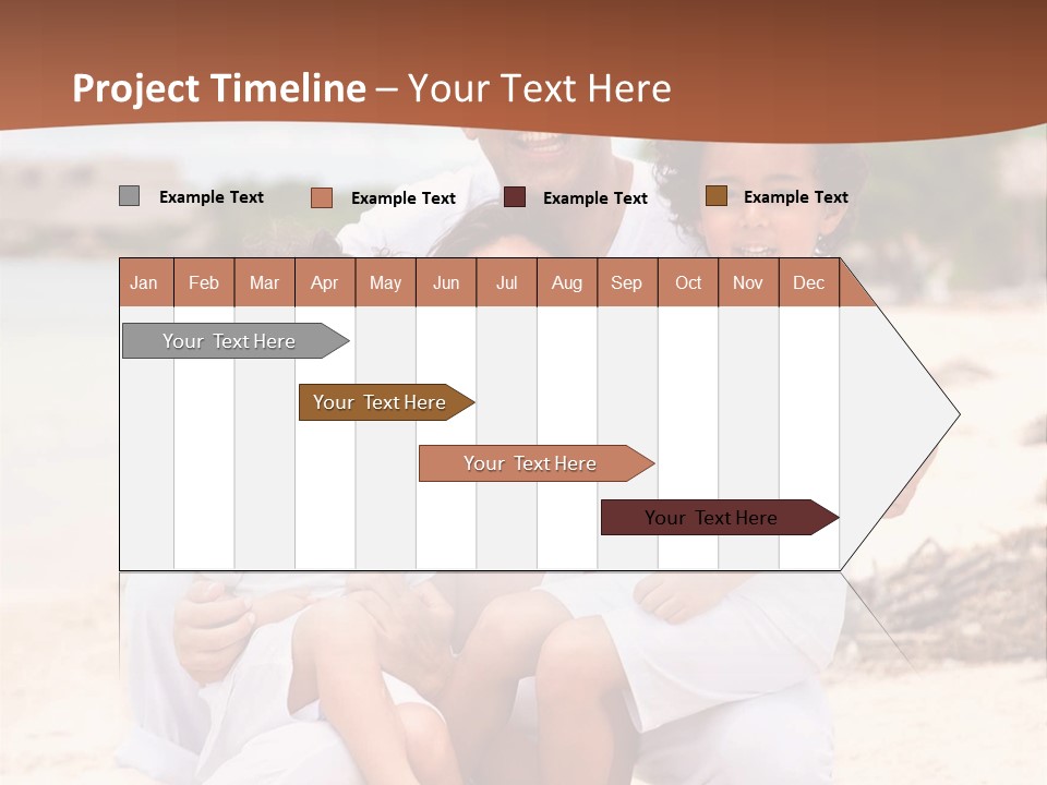 Hispanic Offsprings Vacations PowerPoint Template