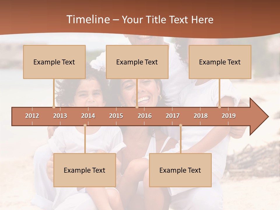 Hispanic Offsprings Vacations PowerPoint Template