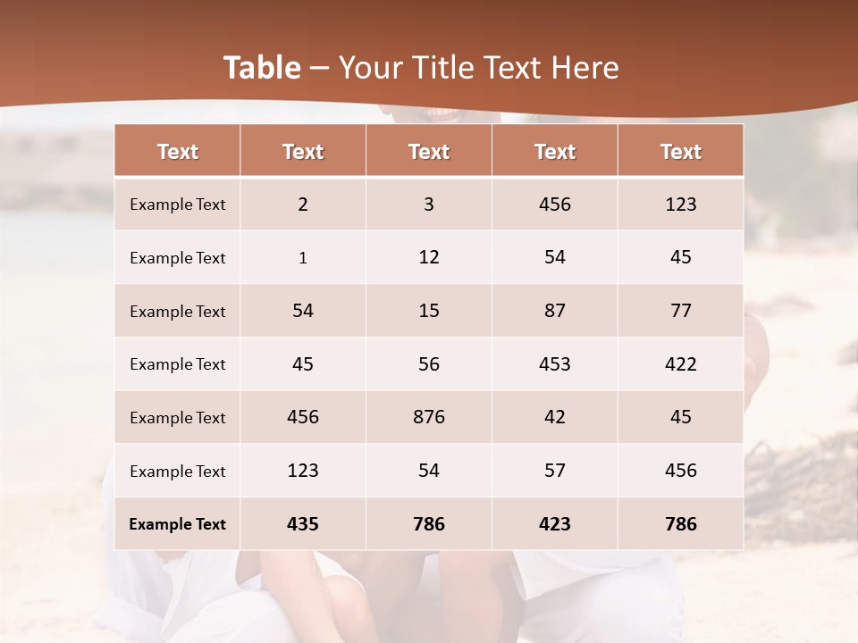 Hispanic Offsprings Vacations PowerPoint Template