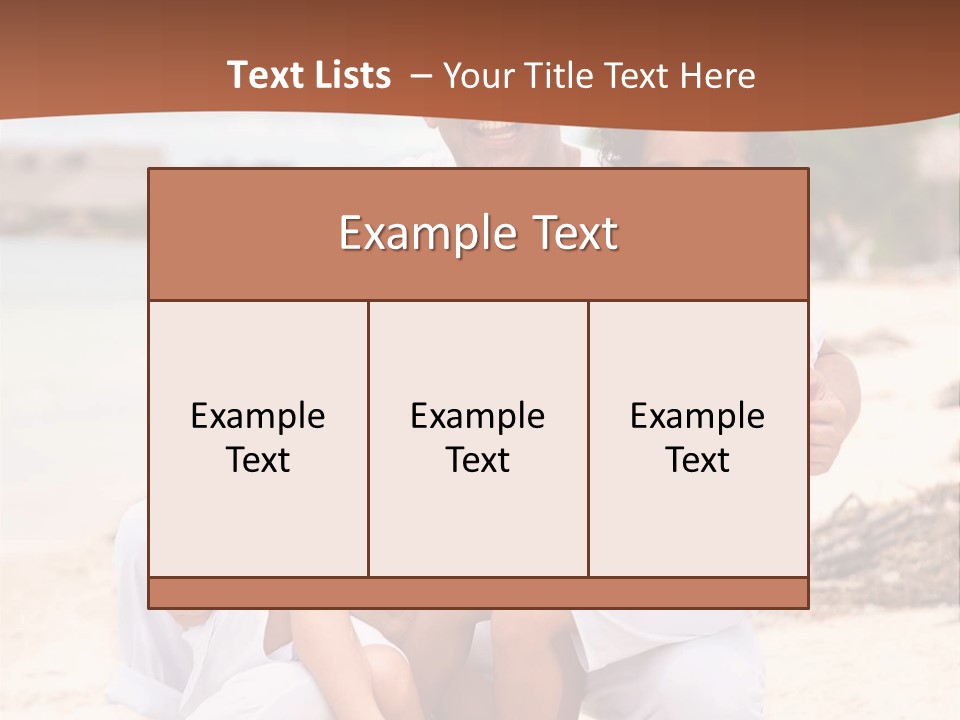 Hispanic Offsprings Vacations PowerPoint Template