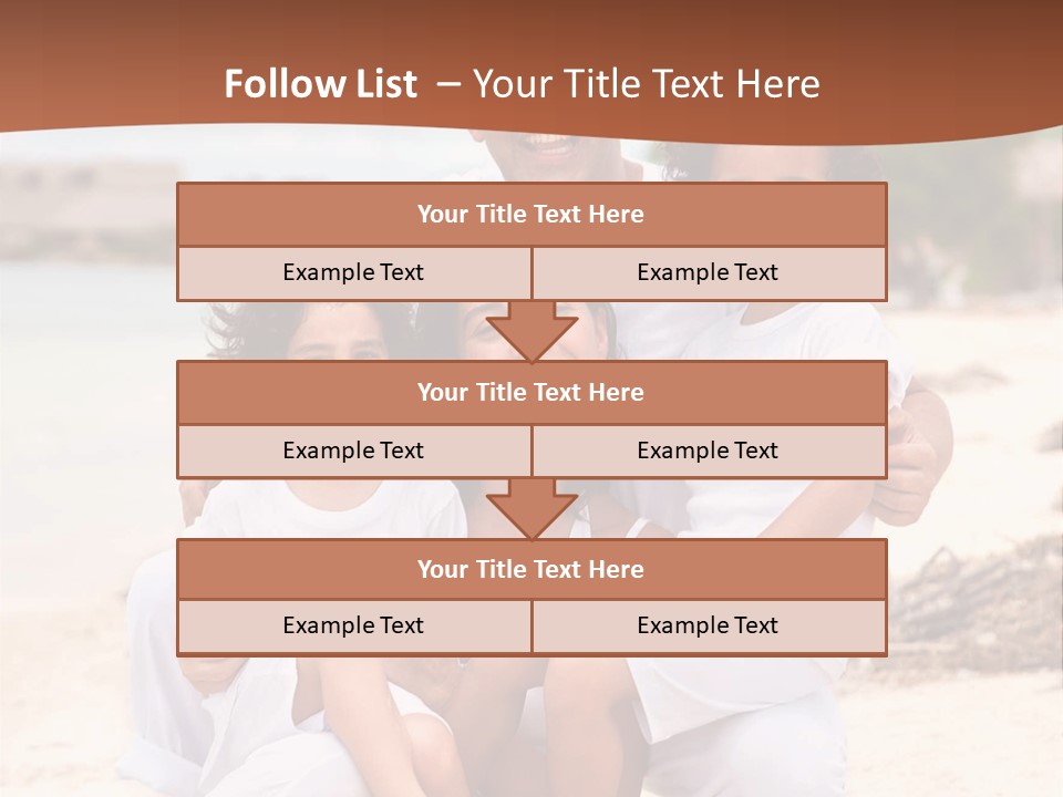 Hispanic Offsprings Vacations PowerPoint Template