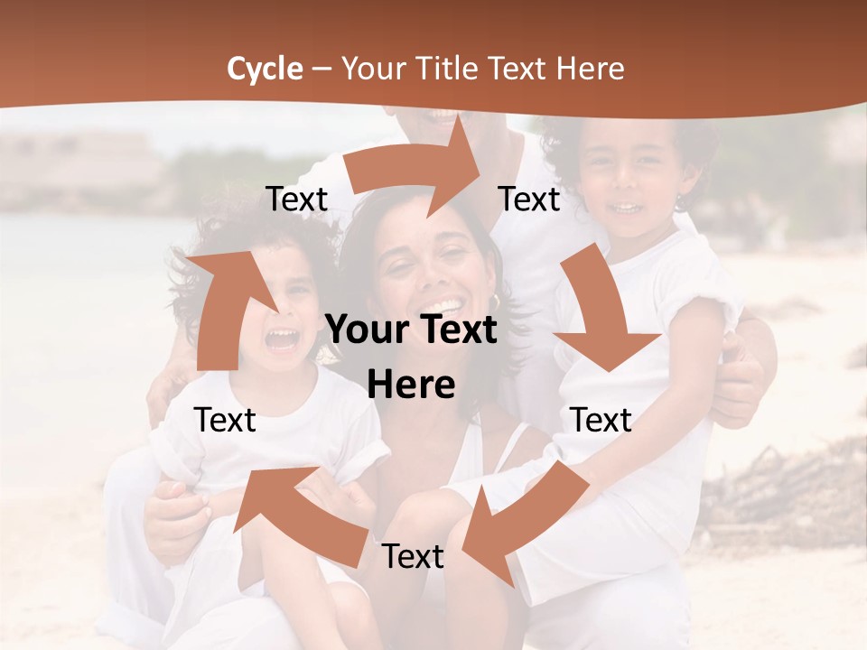 Hispanic Offsprings Vacations PowerPoint Template