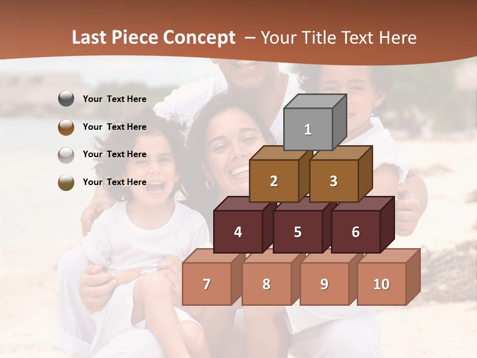 Hispanic Offsprings Vacations PowerPoint Template