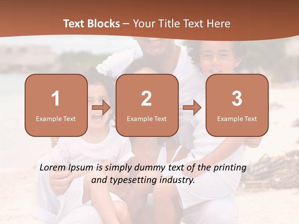 Hispanic Offsprings Vacations PowerPoint Template