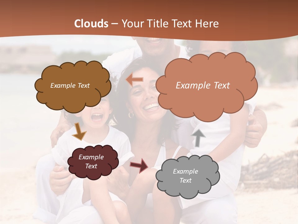 Hispanic Offsprings Vacations PowerPoint Template