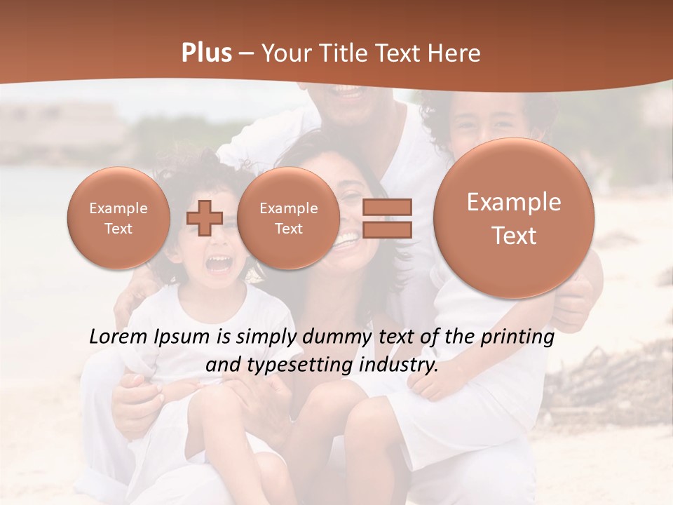 Hispanic Offsprings Vacations PowerPoint Template