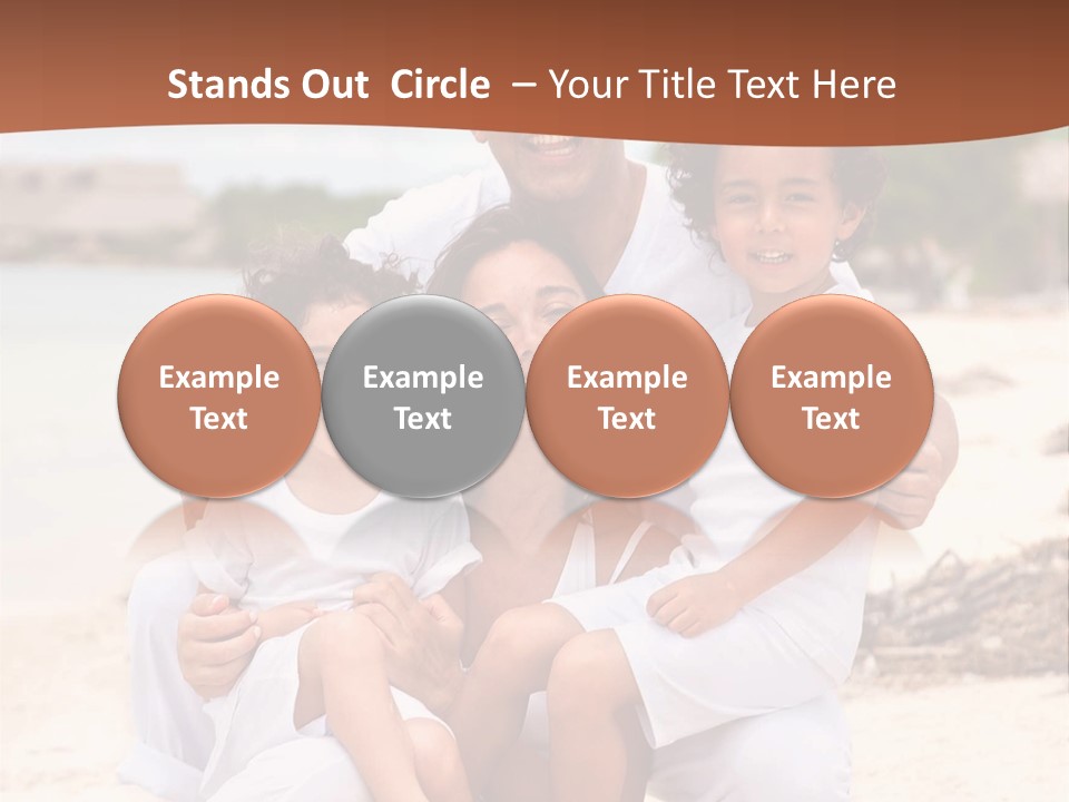 Hispanic Offsprings Vacations PowerPoint Template