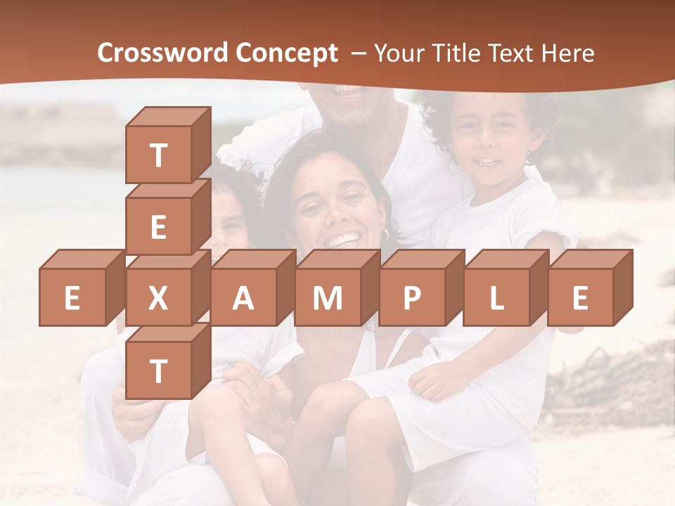 Hispanic Offsprings Vacations PowerPoint Template