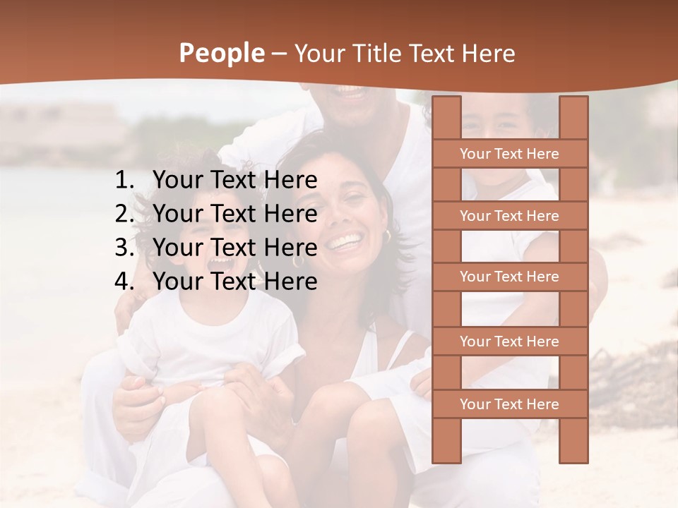 Hispanic Offsprings Vacations PowerPoint Template