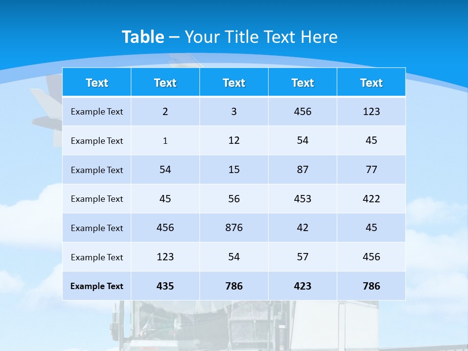 Transport Sign Red PowerPoint Template